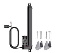 JiGiU 12V Actuator 12" Heavy Duty 330lbs/1500N Linear Actuator, 0.4"/s Linear Motion Actuator with Mounting Bracket & IP65 Protection for Car RV Electric Door Industrial Machinery Vessels Window-Black