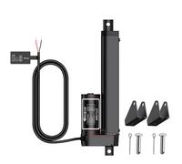 JiGiU 12V Actuator Heavy Duty 165lbs/750N Linear Actuator 6" Linear Motion Actuators with Mounting Brackets IP65 Protection for Car RV Electric Door Industrial Machinery Vessels Cargo Window-Black