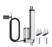 JiGiU 12V Actuator Heavy Duty 330lbs/1500N Linear Actuator, 6"/ 150mm Linear Motion Actuator with Mounting Bracket & IP65 Protection for Car RV Electric Door Industrial Machinery Vessels Window-Silver