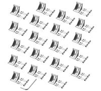 JiGiU 20PCS 4040 4080 Aluminum Extrusion Corner Angel Bracket Connector 39x39x35mm 4040 Hardware Corner Mounting Bracket Slot 8mm with T Nuts and Screws for 4040 4080 Series Aluminum Profile-Silver