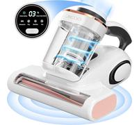 JIGOO J300 Mattress Vacuum Cleaner, 500W Anti Dust Mite Bed Vacuum Cleaner with UV Light and Dust Mite Sensor and Intelligent LED Display,13 KPa Suction Power
