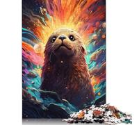Jigsaw 尺寸 Pieces for Adults Colorful Seal Jigsaw Puzzle for Adults Wooden Puzzles Home Decor 1000pcs (75x50cm)