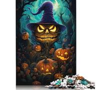Jigsaw 尺寸 Pieces for Adults Evil Pumpkin Painting Jigsaw Puzzle for Adults Wooden Puzzles Home Decor 1000pcs (75x50cm)