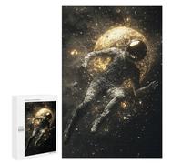 Jigsaw 1000 PCS Astronaut Floating in Space -4 Jigsaw Puzzles for Adults Improve Memory Challenging To Complete Christmas Birthday Gifts 1000 PCS