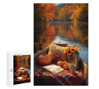Jigsaw 1000 PCS Autumn Serenity Scene Jigsaw Puzzles for Adults Improve Memory Challenging To Complete Christmas Birthday Gifts 1000 PCS