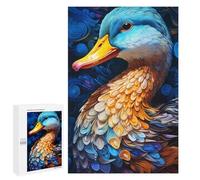 Jigsaw 1000 PCS Colorful Duck Art Print Jigsaw Puzzles for Adults Improve Memory Challenging To Complete Christmas Birthday Gifts 1000 PCS