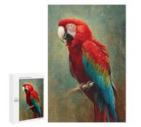 Jigsaw 1000 PCS Colorful Macaw Parrot Art Print-2 Jigsaw Puzzles for Teenagers Improve Memory Educational Challenge Gifts for Friends And Family 1000 PCS