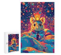 Jigsaw 1000 PCS Colorful Mouse Art Print Jigsaw Puzzles for Teenagers Improve Memory Educational Challenge Gifts for Friends And Family 1000 PCS