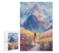 Jigsaw 1000 PCS Fantasy Mountain Pathway Puzzle For Teenagers Enhance Memory Train Your Brain And Hands Addictive Toys to Cultivate Patience 1000 PCS