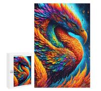 Jigsaw 1000 PCS for Adults Colorful Mythical Bird Art Jigsaw Puzzle Brain Teaser Game Difficult Hard Deal As Gifts for The Whole Family 1000 PCS
