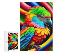 Jigsaw 1000 PCS for Adults Colorful Parrot Art Print Jigsaw Puzzle Brain Teaser Game Difficult Hard Deal As Gifts for The Whole Family 1000 PCS