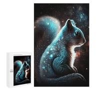 Jigsaw 1000 PCS for Adults Cosmic Squirrel Art Print-15 Jigsaw Puzzle Brain Teaser Game Difficult Hard Deal As Gifts for The Whole Family 1000 PCS