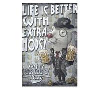 Jigsaw 1000 PCS for Adults Craft Beer Rabbit Puzzles for Adults Brain Teaser Game Perfect Decoration Help The Brain Exercise 1000 PCS