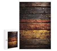 Jigsaw 1000 PCS for Adults Distressed Wood German Flag Jigsaw Puzzle Brain Teaser Game Difficult Hard Deal As Gifts for The Whole Family 1000 PCS