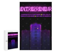 Jigsaw 1000 PCS for Adults Entrepreneur Definition Jigsaw Puzzle Brain Teaser Game Difficult Hard Deal As Gifts for The Whole Family 1000 PCS