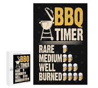 Jigsaw 1000 PCS for Adults Funny Bbq Lover Jigsaw Puzzle Brain Teaser Game Difficult Hard Deal As Gifts for The Whole Family 1000 PCS