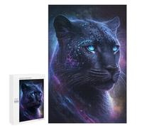 Jigsaw 1000 PCS for Adults Galactic Panther Portrait Jigsaw Puzzle Brain Teaser Game Difficult Hard Deal As Gifts for The Whole Family 1000 PCS