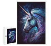 Jigsaw 1000 PCS for Adults Galactic Unicorn Art Print-9 Jigsaw Puzzle Brain Teaser Game Difficult Hard Deal As Gifts for The Whole Family 1000 PCS