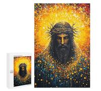 `jigsaw 1000 PCS for Adults Jesus Christ Painting Art Jigsaws for Adults Puzzle Stress Reliever Challenging To Complete Stress Reduction Gifts 1000 PCS