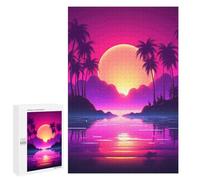 Jigsaw 1000 PCS for Adults Luminous Beach Resonance Adult Jigsaw Puzzle Fun Games Analysis And Logic Unique Birthday And Gifts 1000 PCS