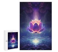 Jigsaw 1000 PCS for Adults Magica Lotus Flower Jigsaw Puzzle Brain Teaser Game Difficult Hard Deal As Gifts for The Whole Family 1000 PCS