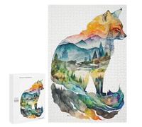 Jigsaw 1000 PCS for Adults Nature Shaped Fox Animals Adult Jigsaw Puzzle Fun Games Analysis And Logic Unique Birthday And Gifts 1000 PCS