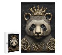 Jigsaw 1000 PCS for Adults Panda Gold Relief Deco Jigsaw Puzzle Brain Teaser Game Difficult Hard Deal As Gifts for The Whole Family 1000 PCS