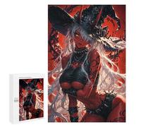 Jigsaw 1000 PCS for Adults Red-Haired Witch Jigsaw Puzzle Brain Teaser Game Difficult Hard Deal As Gifts for The Whole Family 1000 PCS