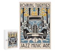 Jigsaw 1000 PCS for Adults Roaring Twenties Jazz Music Age Jigsaw Puzzle Brain Teaser Game Difficult Hard Deal As Gifts for The Whole Family 1000 PCS