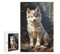 Jigsaw 1000 PCS for Adults Siberian Husky Puppy Puzzle for Adults Relaxing Games Analysis And Logic Stress Reduction Gifts 1000 PCS