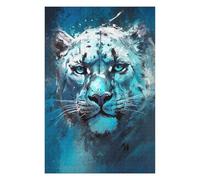 Jigsaw 1000 PCS for Adults Snow Leopard Gaze Puzzles for Adults Brain Teaser Game Perfect Decoration Help The Brain Exercise 1000 PCS