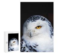 Jigsaw 1000 PCS for Adults Wild OWL Face Poster Jigsaw Puzzle Brain Teaser Game Difficult Hard Deal As Gifts for The Whole Family 1000 PCS