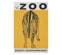 Jigsaw 1000 PCS for Adults Zoo Poster - Zebra Teenagers Puzzles Family Game Pattern Assembly Deal As Gifts for The Whole Family 1000 PCS
