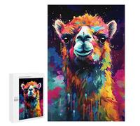Jigsaw 1000 PCS for Teenagers Colorful Camel Art Print Puzzle For Teenagers Difficult Hard Fun Activities at Home Addictive Toys to Cultivate Patience 1000 PCS
