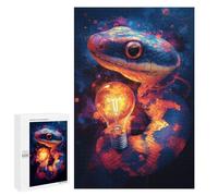 Jigsaw 1000 PCS for Teenagers Electric Snake with Light Bulb Puzzle For Teenagers Enhance Memory Challenging To Complete Family Fun & Game Night 1000 PCS