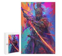 Jigsaw 1000 PCS for Teenagers Fantasy Warrior Artwork Puzzle For Teenagers Enhance Memory Challenging To Complete Family Fun & Game Night 1000 PCS
