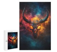 Jigsaw 1000 PCS for Teenagers Galactic Demon Skull -1 Puzzle For Teenagers Enhance Memory Challenging To Complete Family Fun & Game Night 1000 PCS