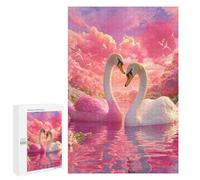 Jigsaw 1000 PCS for Teenagers Romantic Swan Lake Scene Puzzle For Teenagers Difficult Hard Fun Activities at Home Addictive Toys to Cultivate Patience 1000 PCS