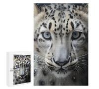 Jigsaw 1000 PCS for Teenagers Snow Leopard Close-Up Puzzles for Teenagers Improve Memory for Birthday, Chrismas Christmas Birthday Gifts 1000 PCS