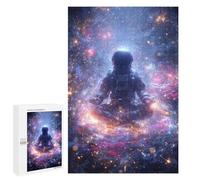 Jigsaw 1000 PCS for Teenagers Space Meditation Astronaut in Cosmic Serenity Puzzles for Teenagers Improve Memory for Birthday, Chrismas Christmas Birthday Gifts 1000 PCS