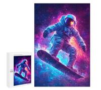 Jigsaw 1000 PCS for Teenagers Space Snowboarding Adventure-2 Puzzle For Teenagers Enhance Memory Challenging To Complete Family Fun & Game Night 1000 PCS