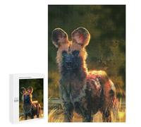 Jigsaw 1000 PCS for Teenagerss African Wild Dog Jigsaw Puzzle Family Games Pattern Assembly Unique Gifts for Birthday And Christmas 1000 PCS