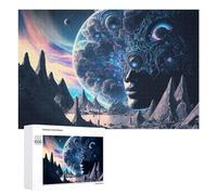 Jigsaw 1000 PCS for Teenagerss Alien Landscape with Celestial Eyes Puzzles for Adults Relaxing Games Analysis And Logic Parent-child Interaction 1000 PCS