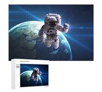 Jigsaw 1000 PCS for Teenagerss Astronaut Floating in Space Jigsaw Relax Games Difficult Challenge Unique Gifts for Birthday And Christmas 1000 PCS