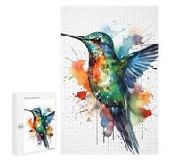 Jigsaw 1000 PCS for Teenagerss Bird Hummingbird Jigsaw Puzzle Family Games Pattern Assembly Unique Gifts for Birthday And Christmas 1000 PCS