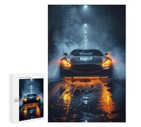 Jigsaw 1000 PCS for Teenagerss Black Car Puzzles for Adults Relax Games Staycation Kill Time for Is Ideal As A Gift 1000 PCS