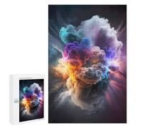 Jigsaw 1000 PCS for Teenagerss Colorful Cloud Burst Puzzles for Adults Relax Games Staycation Kill Time for Is Ideal As A Gift 1000 PCS
