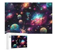 Jigsaw 1000 PCS for Teenagerss Colorful Cosmic Planets -1 Jigsaw Relax Games Difficult Challenge Unique Gifts for Birthday And Christmas 1000 PCS