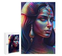 Jigsaw 1000 PCS for Teenagerss Colorful Egyptian Goddess Portrait Puzzles for Adults Relaxing Games Analysis And Logic Parent-child Interaction 1000 PCS