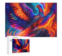 Jigsaw 1000 PCS for Teenagerss Colorful Phoenix Art Print Jigsaw Relax Games Difficult Challenge Unique Gifts for Birthday And Christmas 1000 PCS